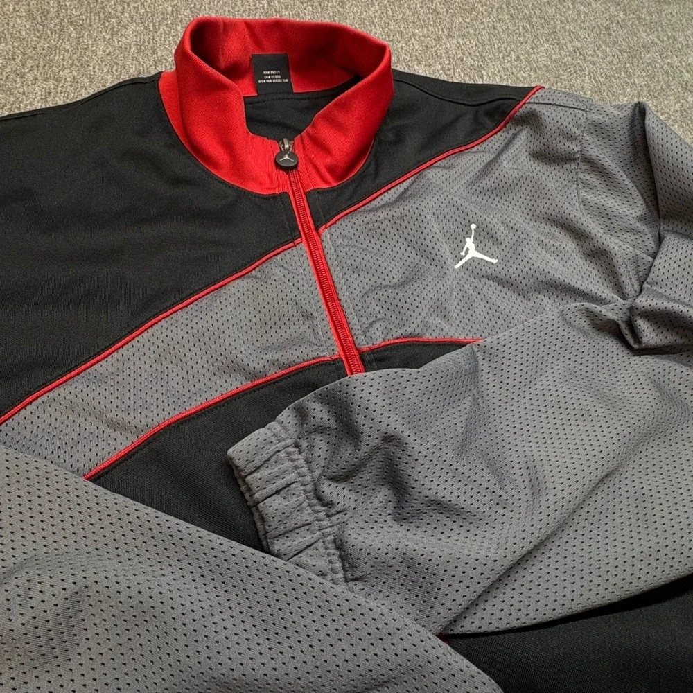 VTG Nike Air Jordan 20th Anniversary Track Jacket Full Zip Mens XL Basketball